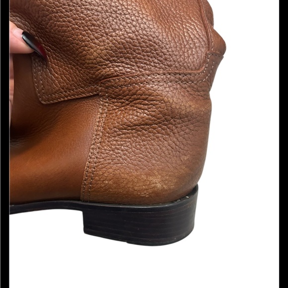 Tory Burch Women’s Junction Brown Leather Riding Boots Size 8 1/2M - Picture 5 of 10